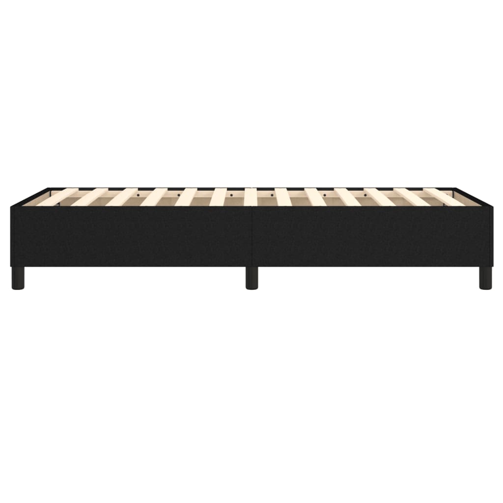 Okvir za krevet s oprugom crni 80x200cm od tkanine