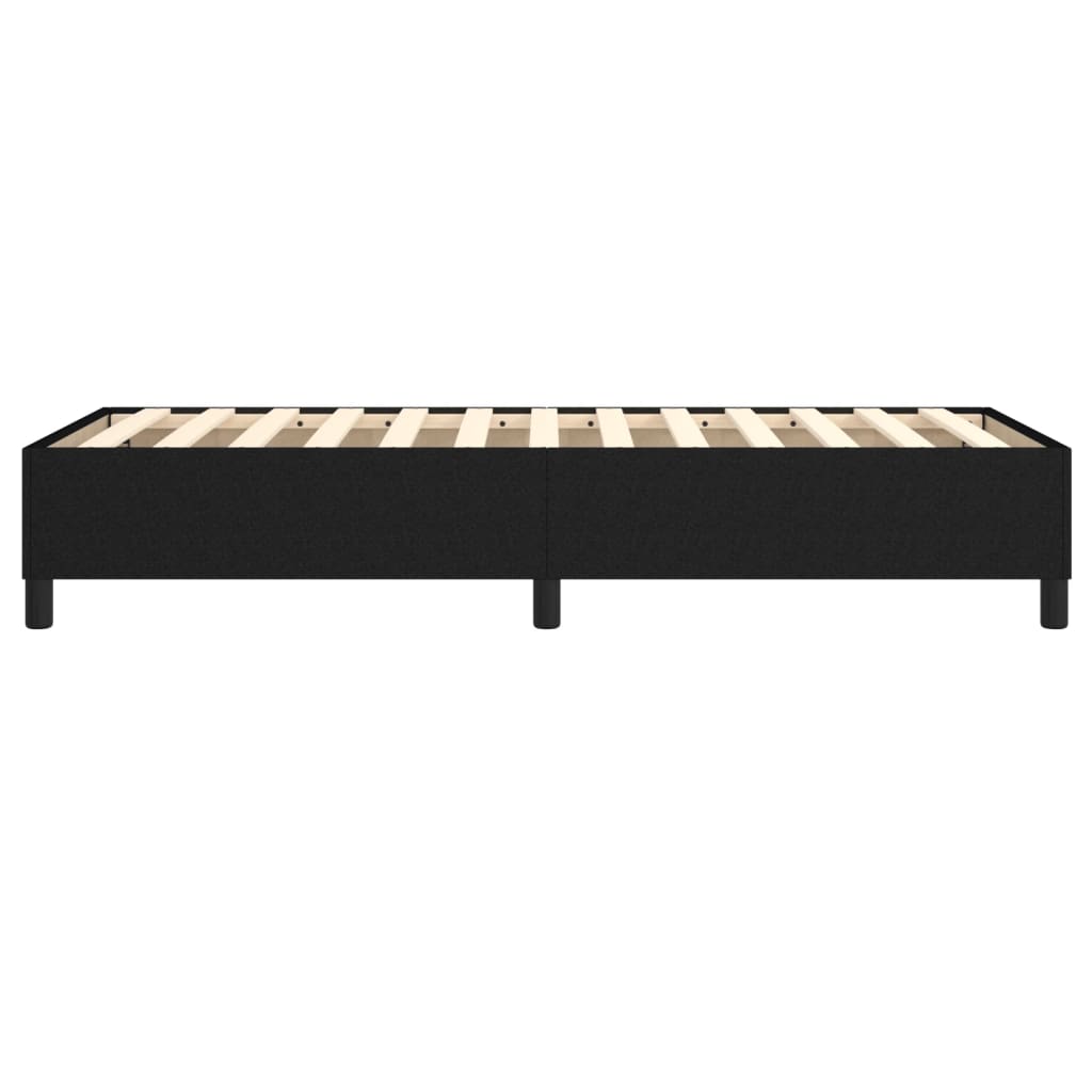 Okvir za krevet s oprugom crni 90x200cm od tkanine
