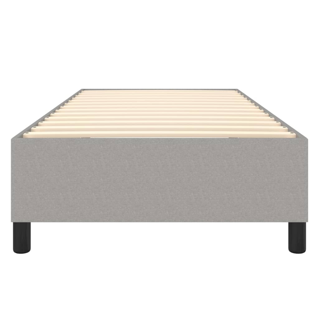 Okvir za krevet s oprugom svjetlosivi 100x200 cm od tkanine