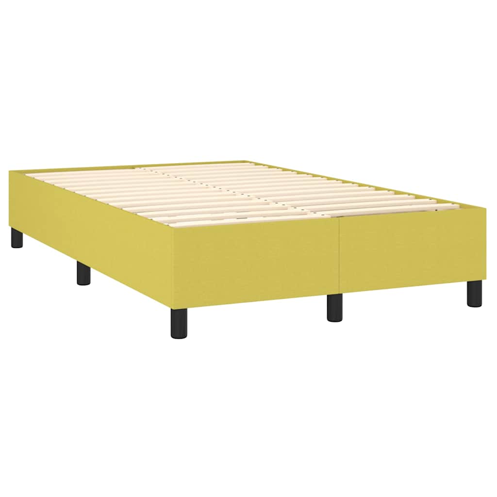 Okvir za krevet s oprugom zeleni 120 x 200 cm od tkanine