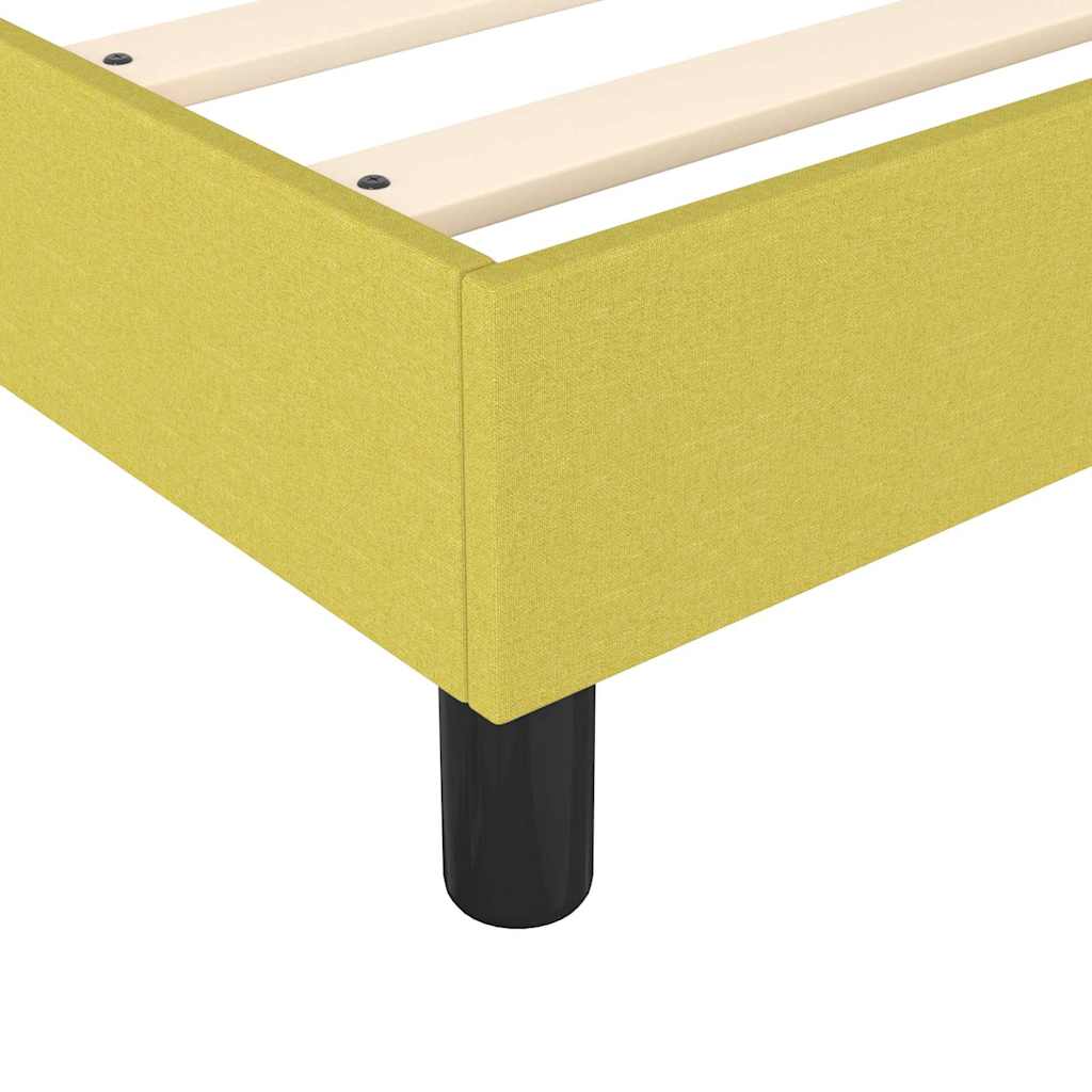 Okvir za krevet s oprugom zeleni 120 x 200 cm od tkanine