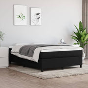 Okvir za krevet s oprugom crni 140x200 cm od tkanine