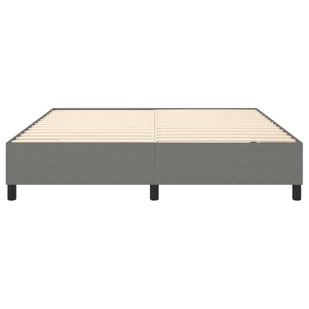 Okvir za krevet s oprugom tamnosivi 180x200 cm od tkanine