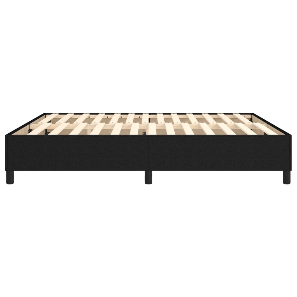 Okvir za krevet s oprugom crni 180x200 cm od tkanine