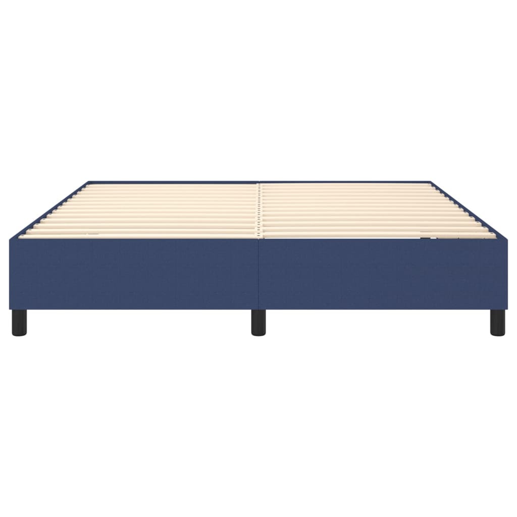 Okvir za krevet s oprugom plavi 180x200 cm od tkanine