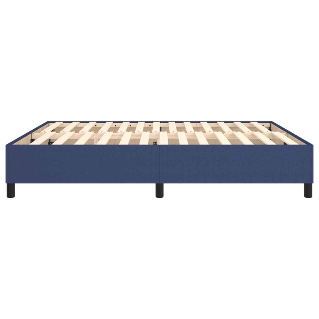 Okvir za krevet s oprugom plavi 180x200 cm od tkanine