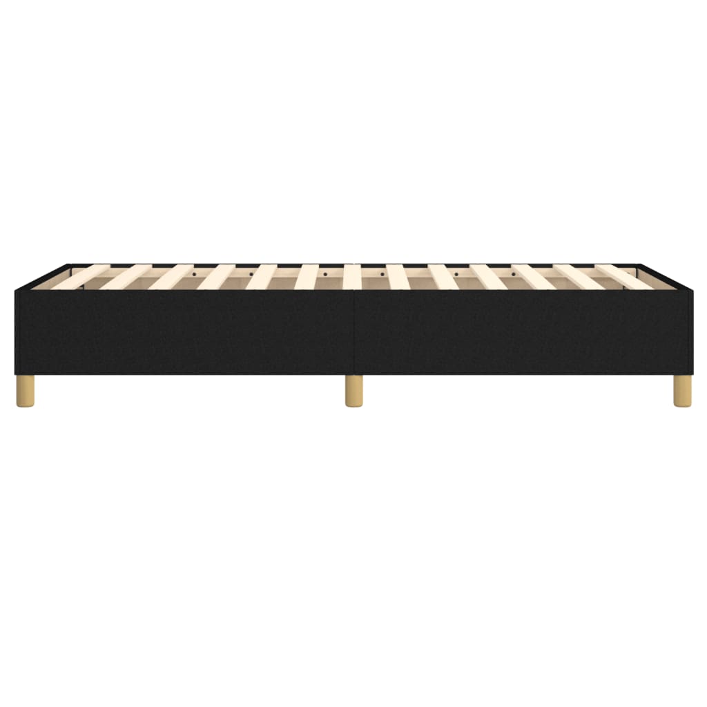 Okvir za krevet s oprugom crni 80x200cm od tkanine