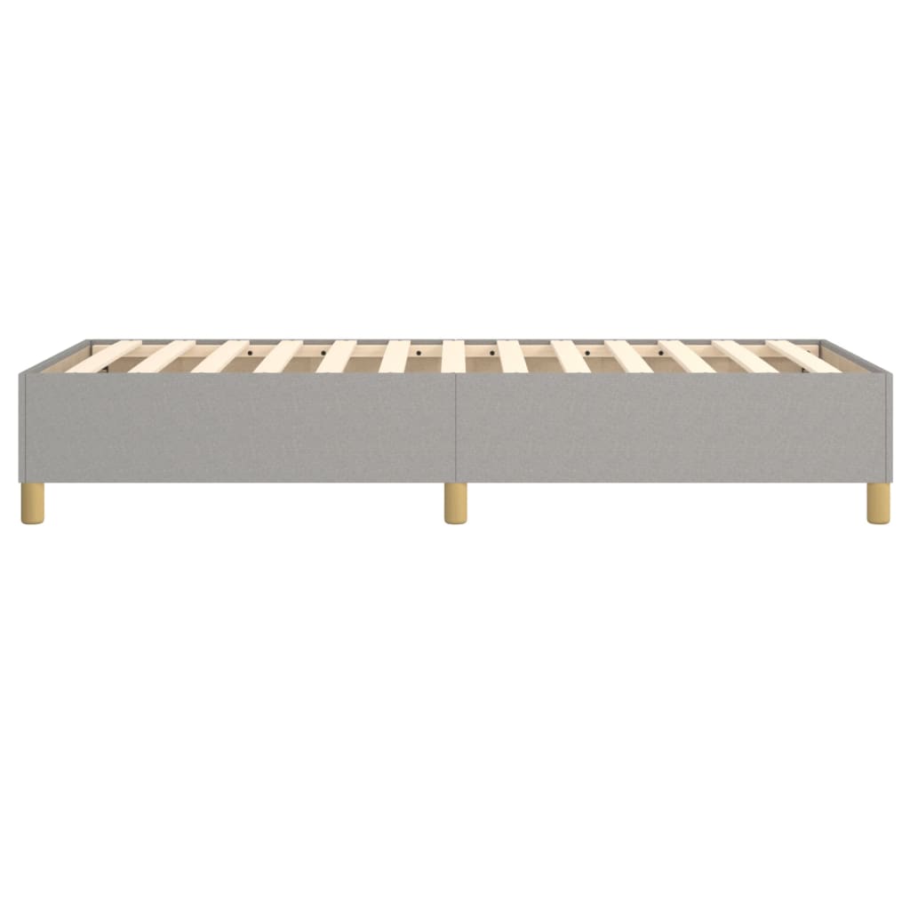 Okvir za krevet s oprugom svjetlosivi 100x200 cm od tkanine