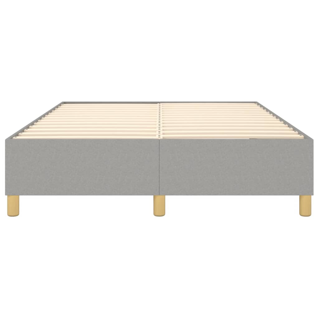 Okvir za krevet s oprugom svjetlosivi 140x200 cm od tkanine