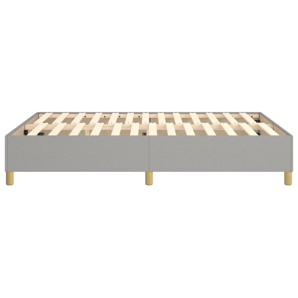 Okvir za krevet s oprugom svjetlosivi 140x200 cm od tkanine