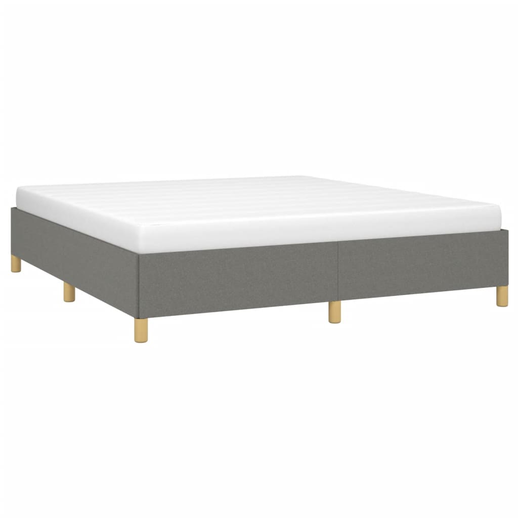 Okvir za krevet s oprugom tamnosivi 180x200 cm od tkanine