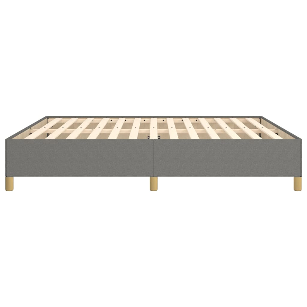 Okvir za krevet s oprugom tamnosivi 180x200 cm od tkanine