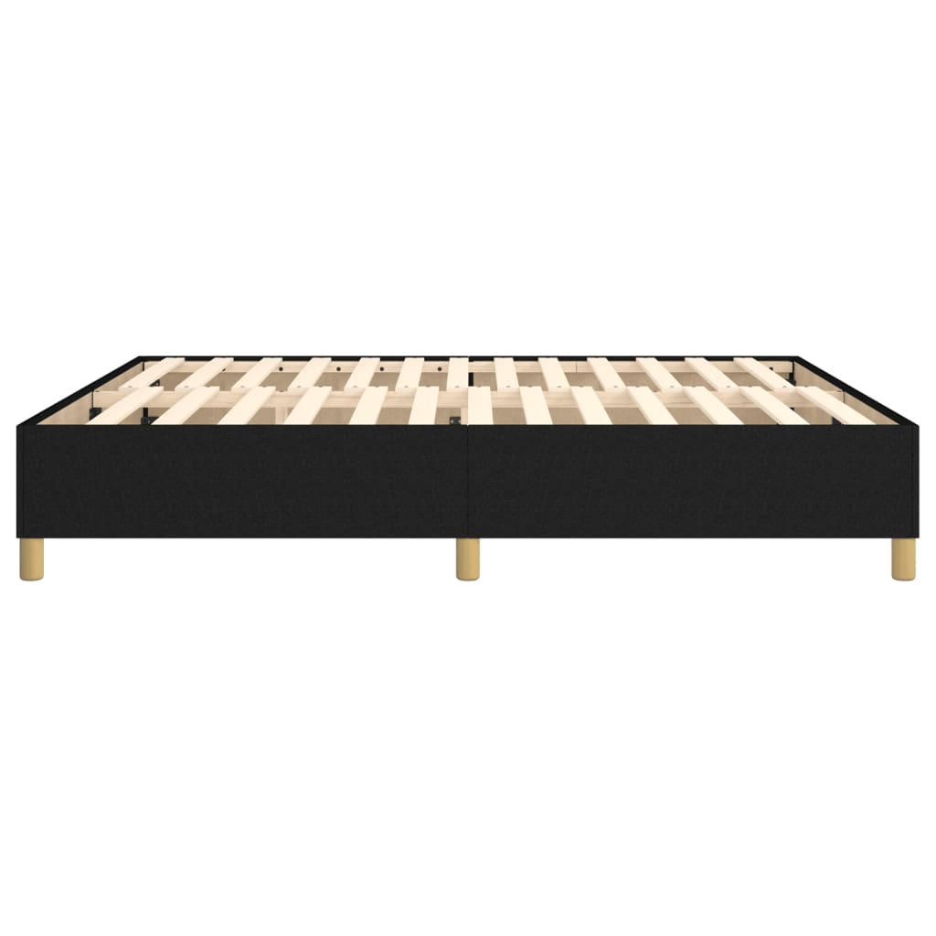 Okvir za krevet s oprugom crni 180x200 cm od tkanine