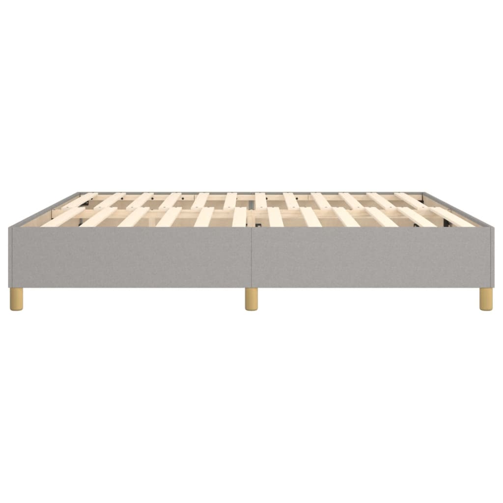 Okvir za krevet s oprugom svjetlosivi 200 x 200 cm od tkanine