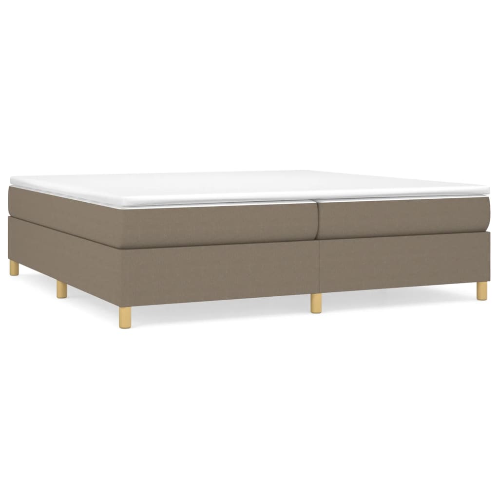 Okvir za krevet s oprugom smeđesivi 200x200 cm od tkanine