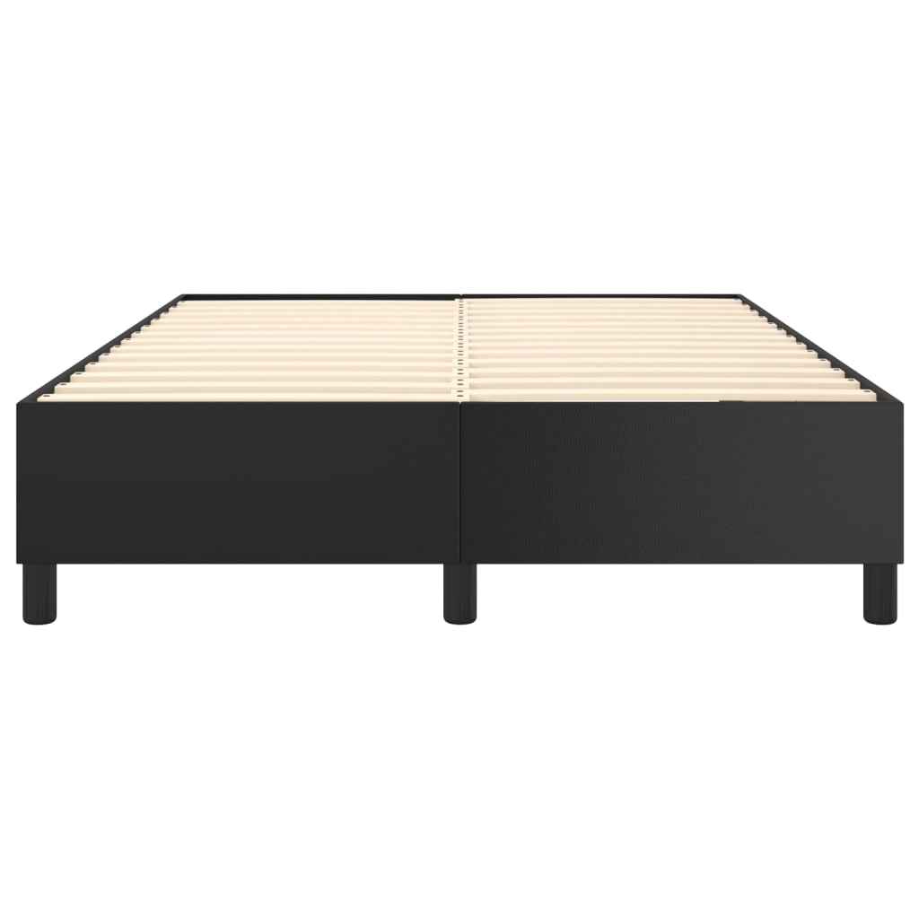Okvir za krevet s oprugom crni 140x200 cm od umjetne kože
