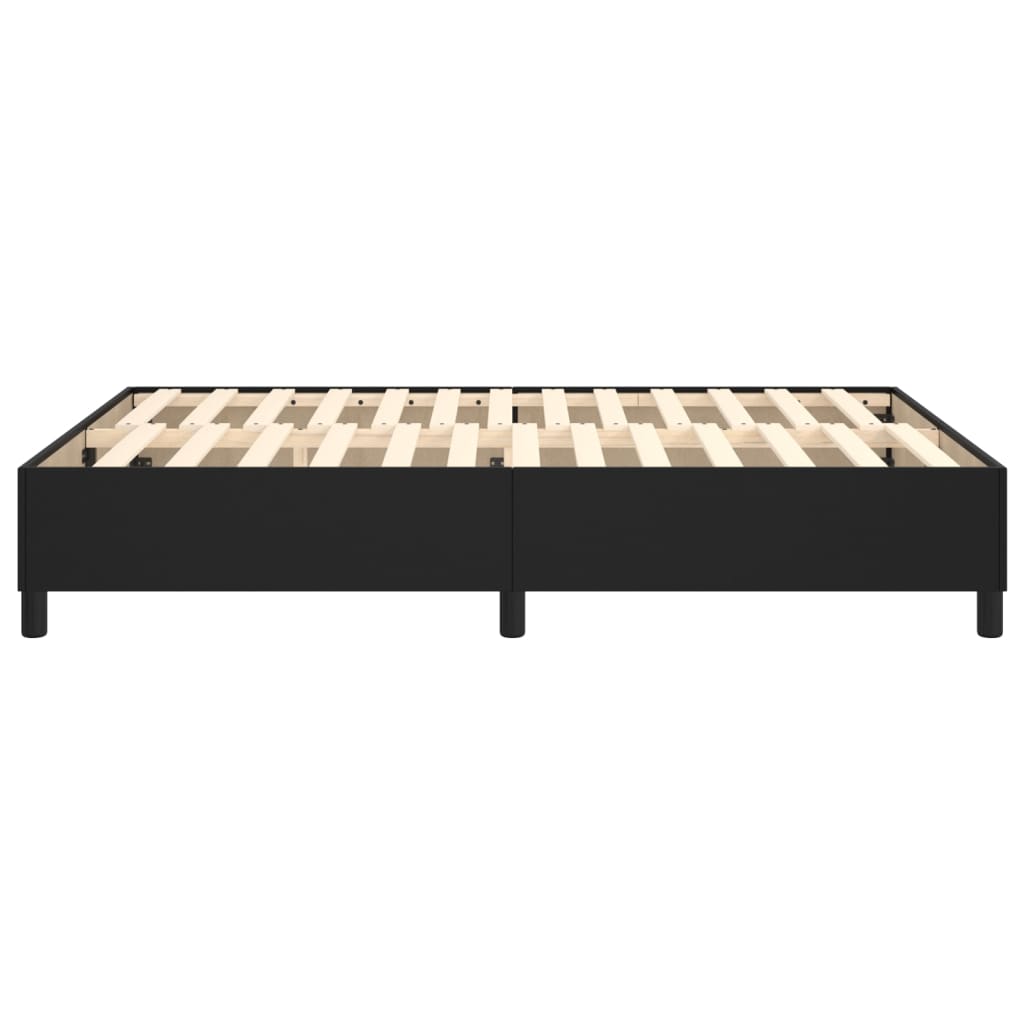 Okvir za krevet s oprugom crni 140x200 cm od umjetne kože