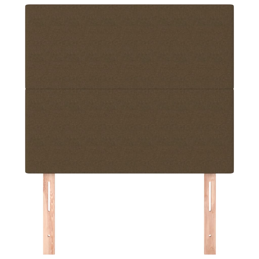 Uzglavlje tamnosmeđe 90x5x118/128 cm tkanina