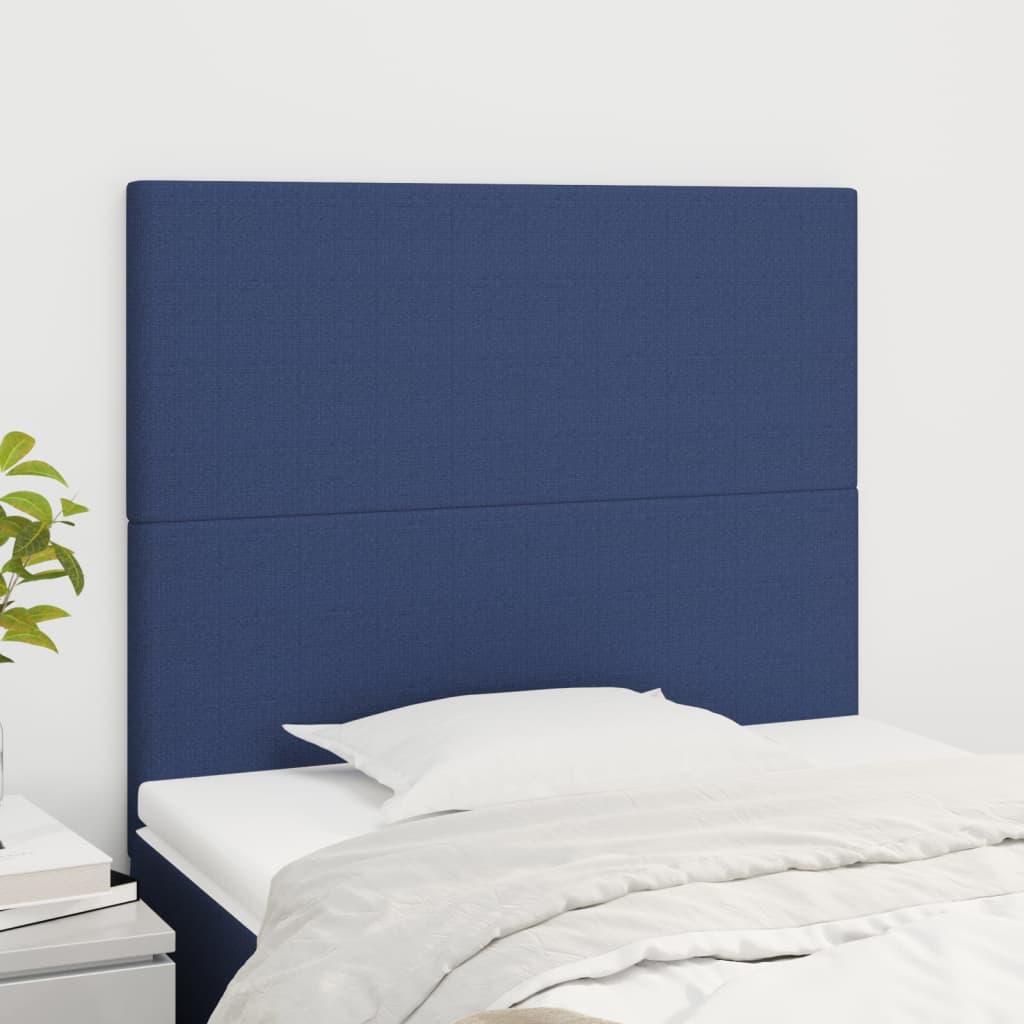 Uzglavlje plavo 90x5x118/128 cm tkanina