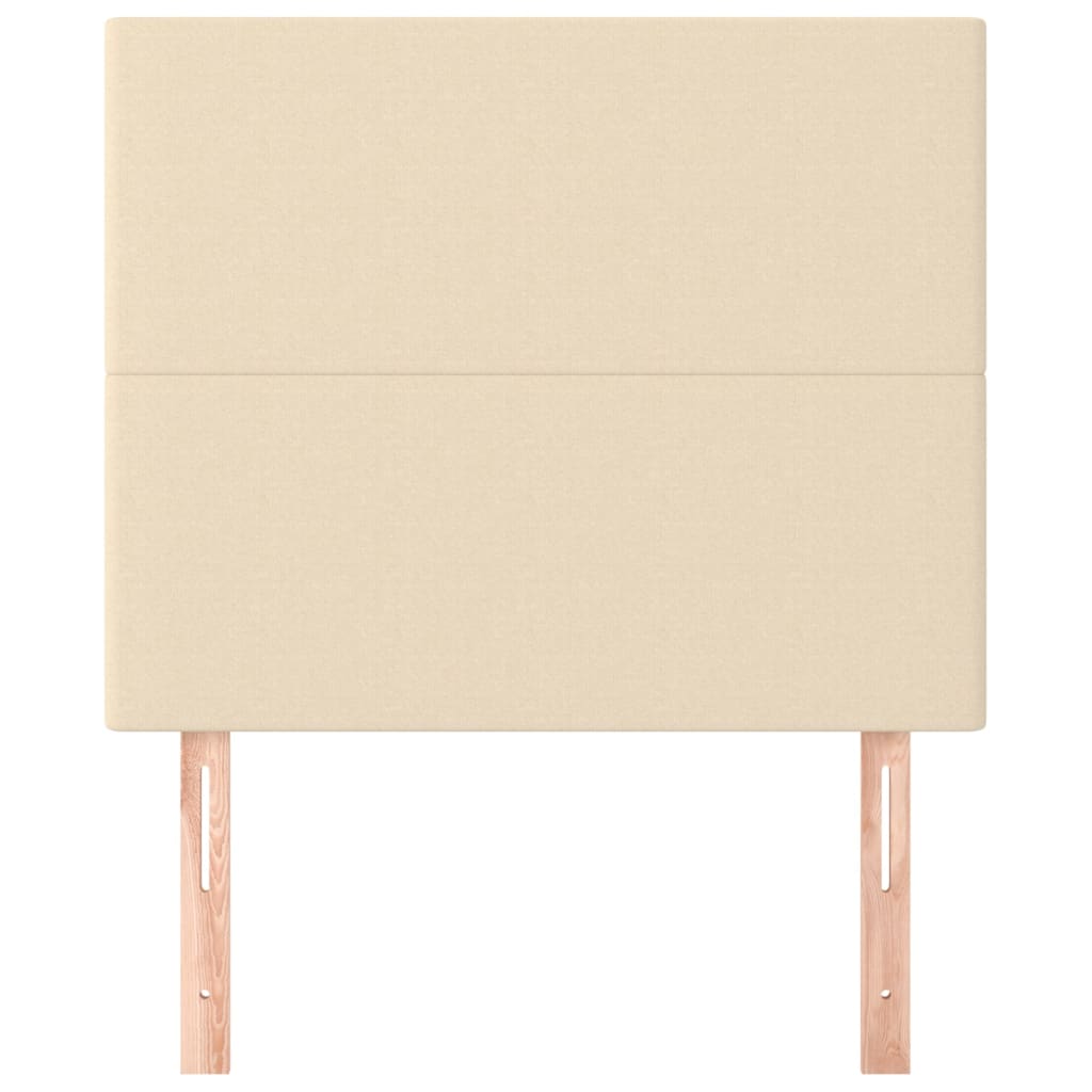 Uzglavlje krem boje 100x5x118/128 cm tkanina