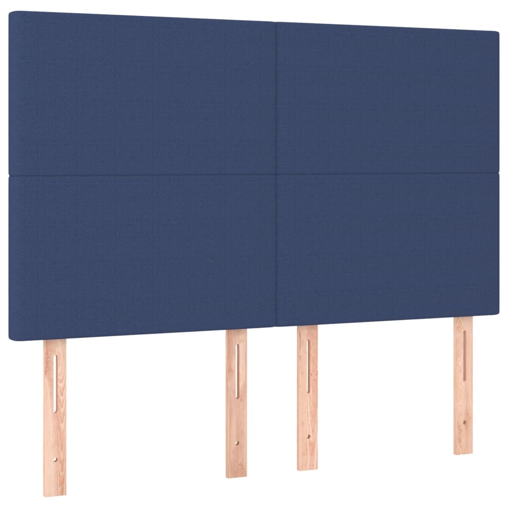 Uzglavlje plavo 144x5x118/128 cm tkanina