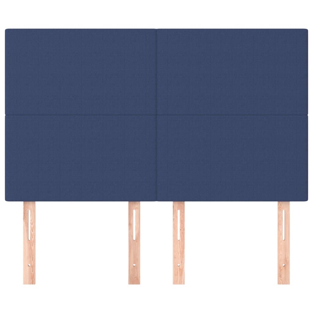 Uzglavlje plavo 144x5x118/128 cm tkanina