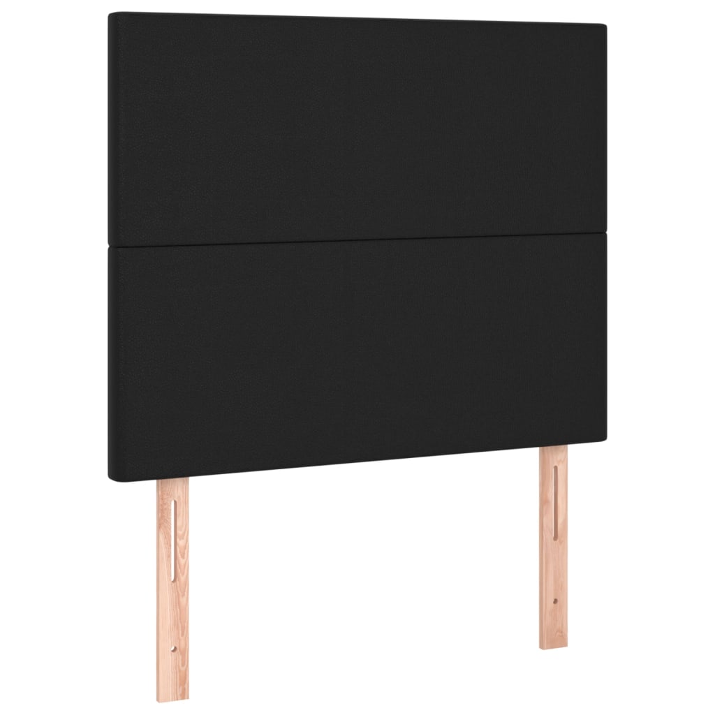 Uzglavlje crno 80x5x118/128 cm umjetna koža