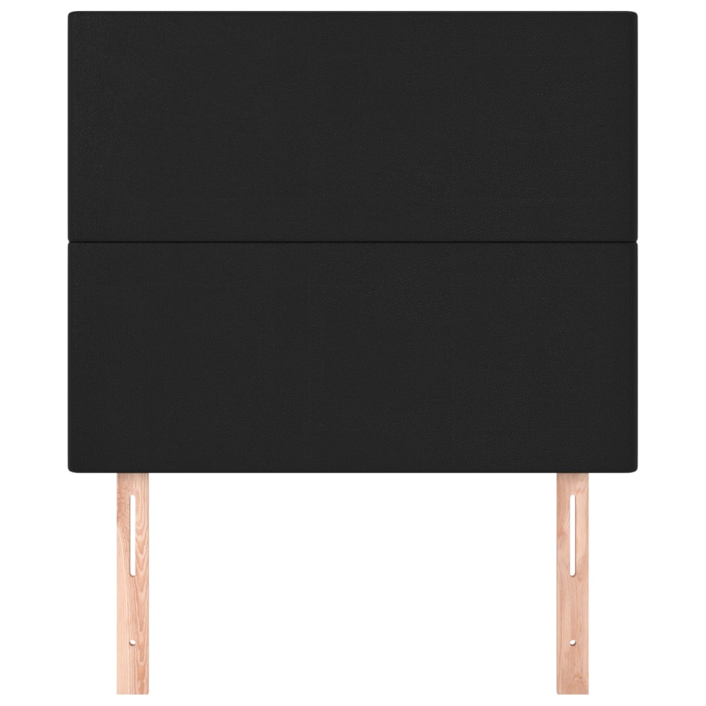 Uzglavlje crno 80x5x118/128 cm umjetna koža