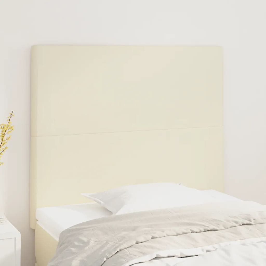 Uzglavlje krem boje 80x5x118/128 cm umjetna koža
