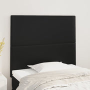 Uzglavlje crno 100x5x118/128 cm umjetna koža
