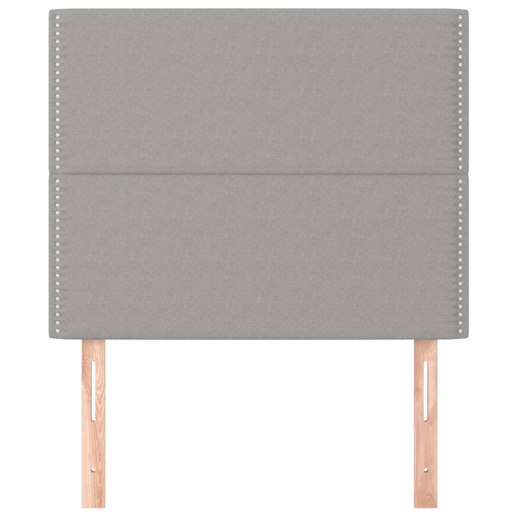 Uzglavlje svijetlosivo 90x5x118/128 cm tkanina