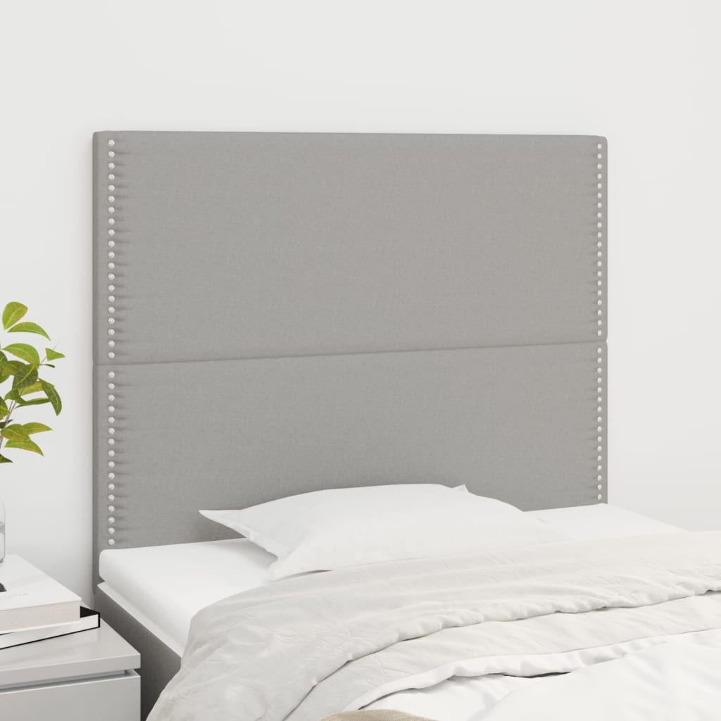 Uzglavlje svijetlosivo 90x5x118/128 cm tkanina