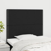 Uzglavlje Crno 90x5x118/128 cm Tkanina