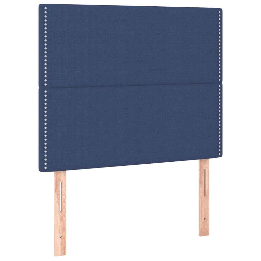 Uzglavlje plavo 90x5x118/128 cm tkanina