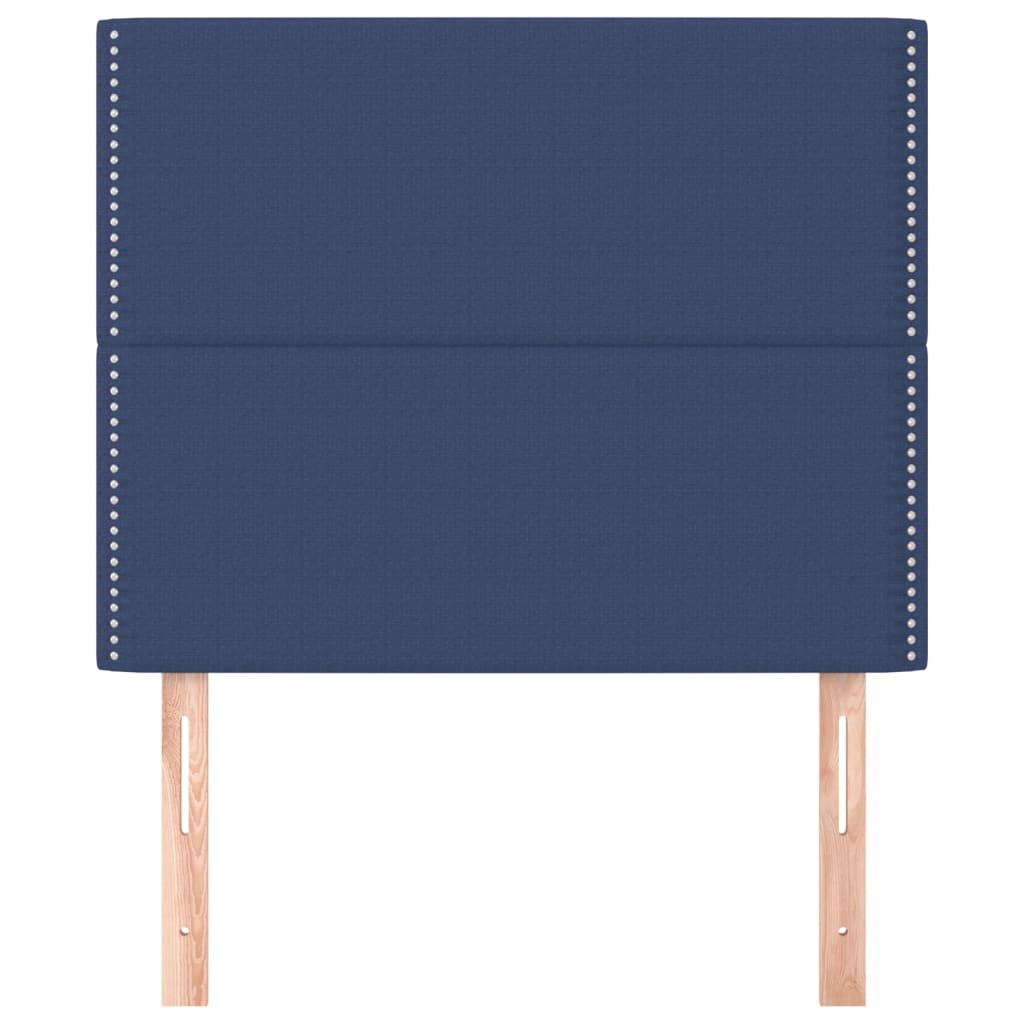 Uzglavlje plavo 90x5x118/128 cm tkanina