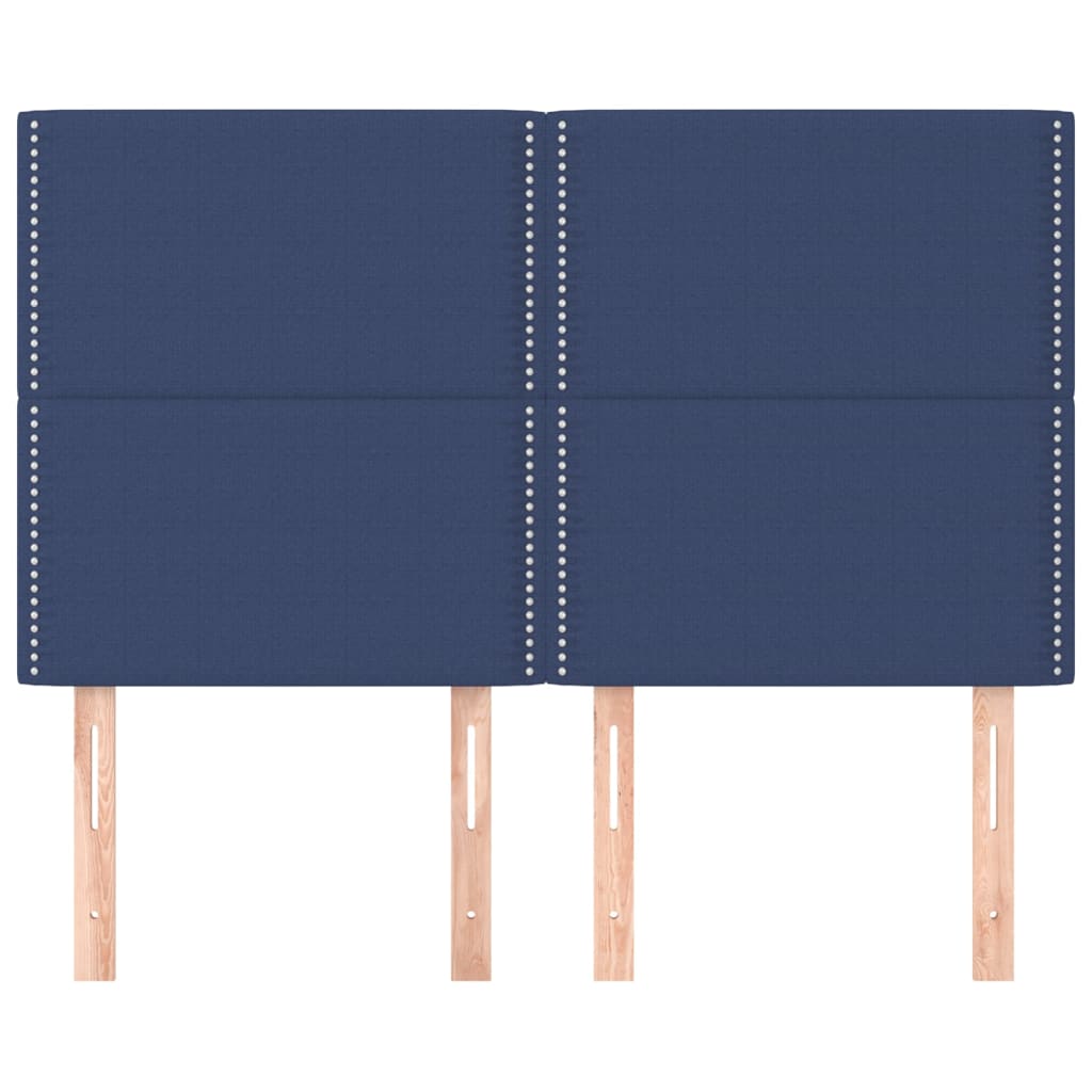 Uzglavlje plavo 144x5x118/128 cm tkanina
