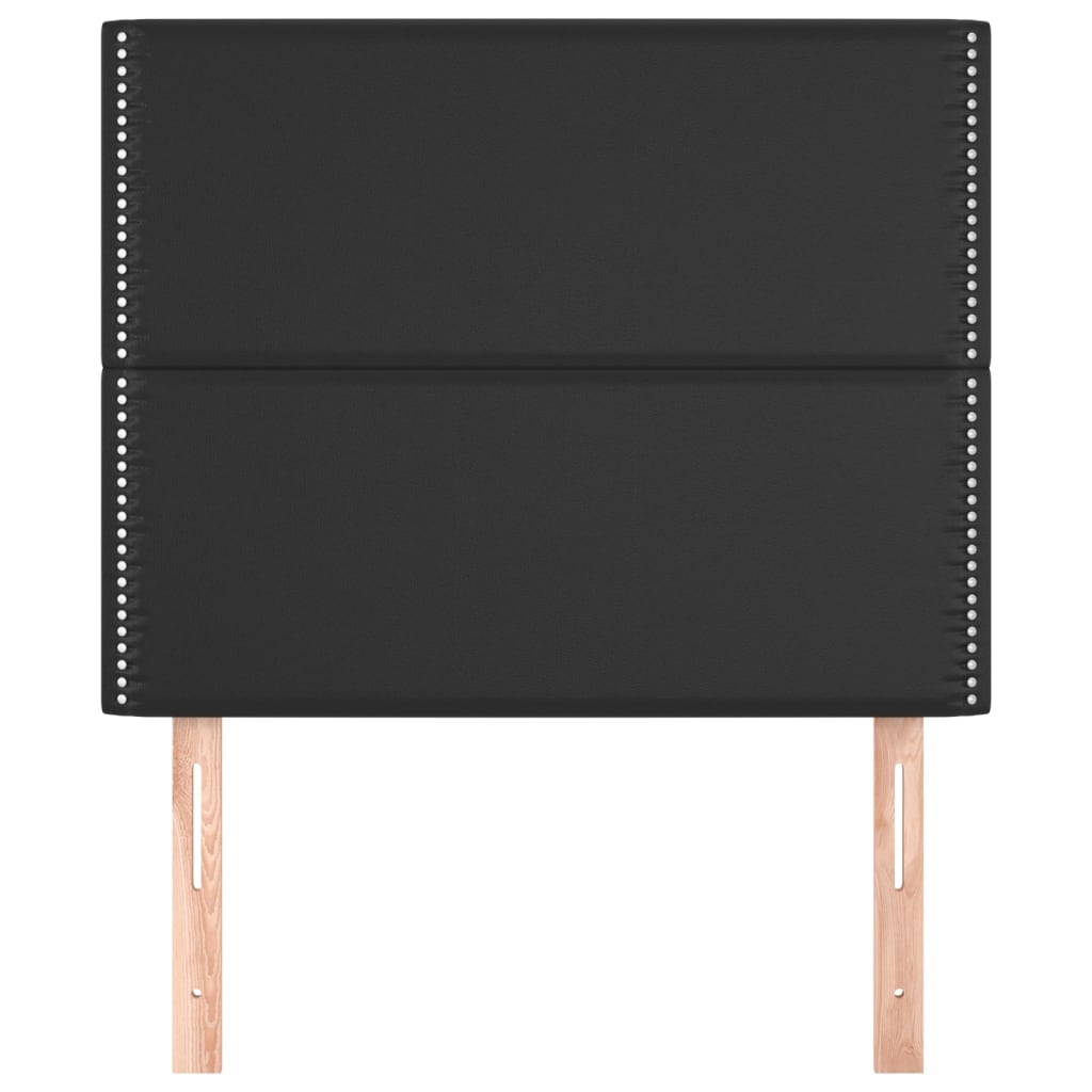 Uzglavlje crno 90x5x118/128 cm umjetna koža