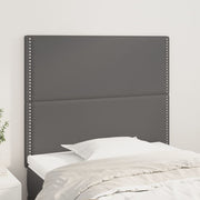 Uzglavlje sivo 100x5x118/128 cm umjetna koža