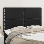 Uzglavlje crno 144x5x118/128 cm umjetna koža