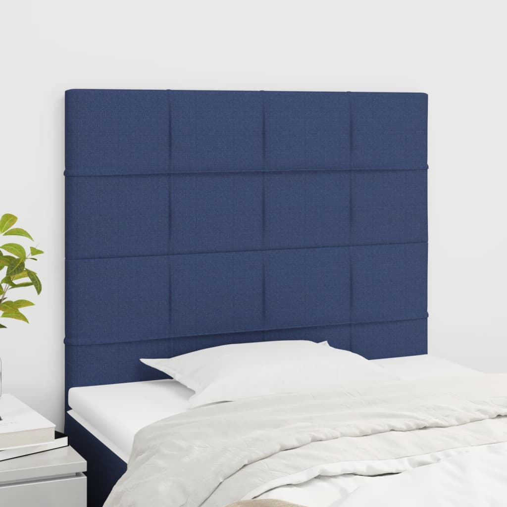 Uzglavlje plavo 80x5x118/128 cm tkanina