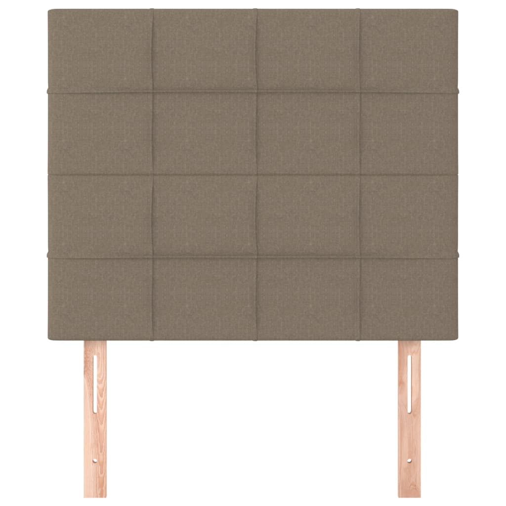 Uzglavlje boje taupe 90x5x118/128 cm tkanina