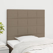 Uzglavlje boje taupe 90x5x118/128 cm tkanina