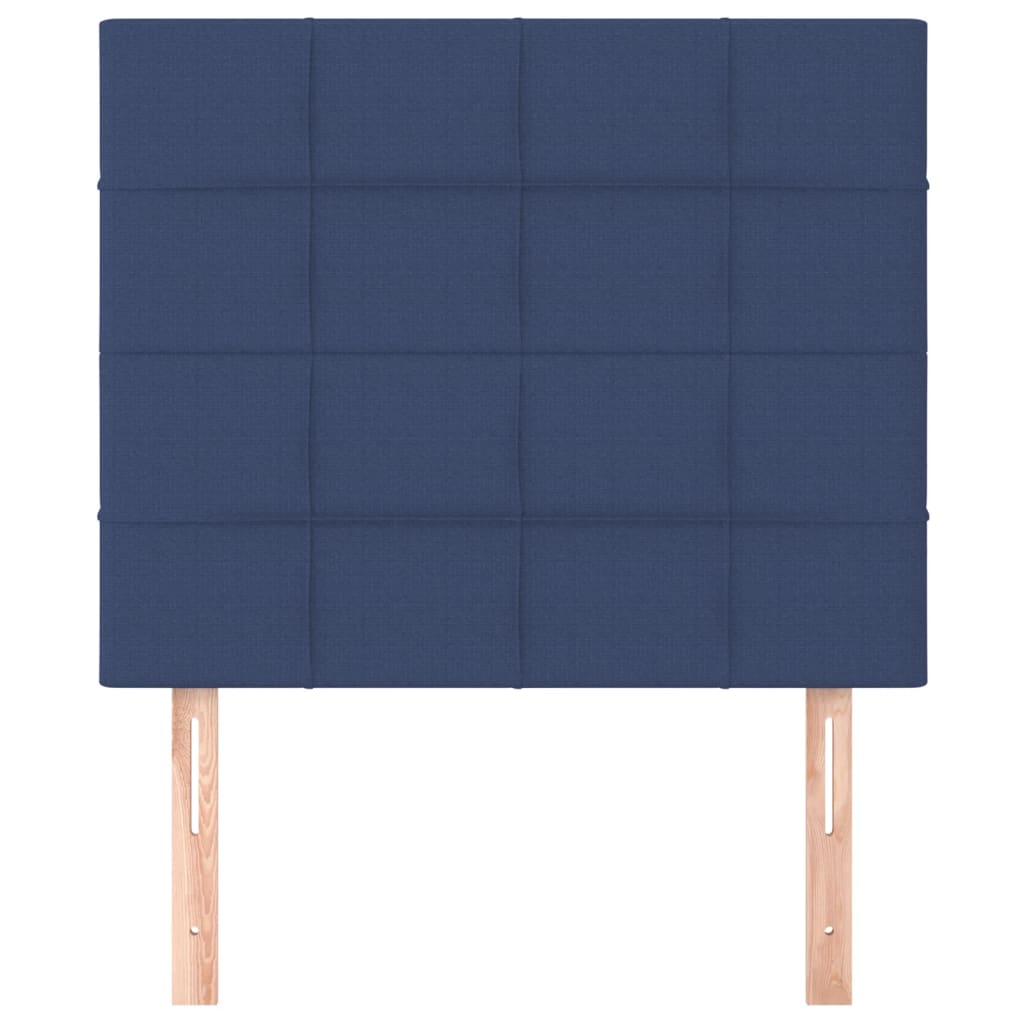 Uzglavlje plavo 90x5x118/128 cm tkanina