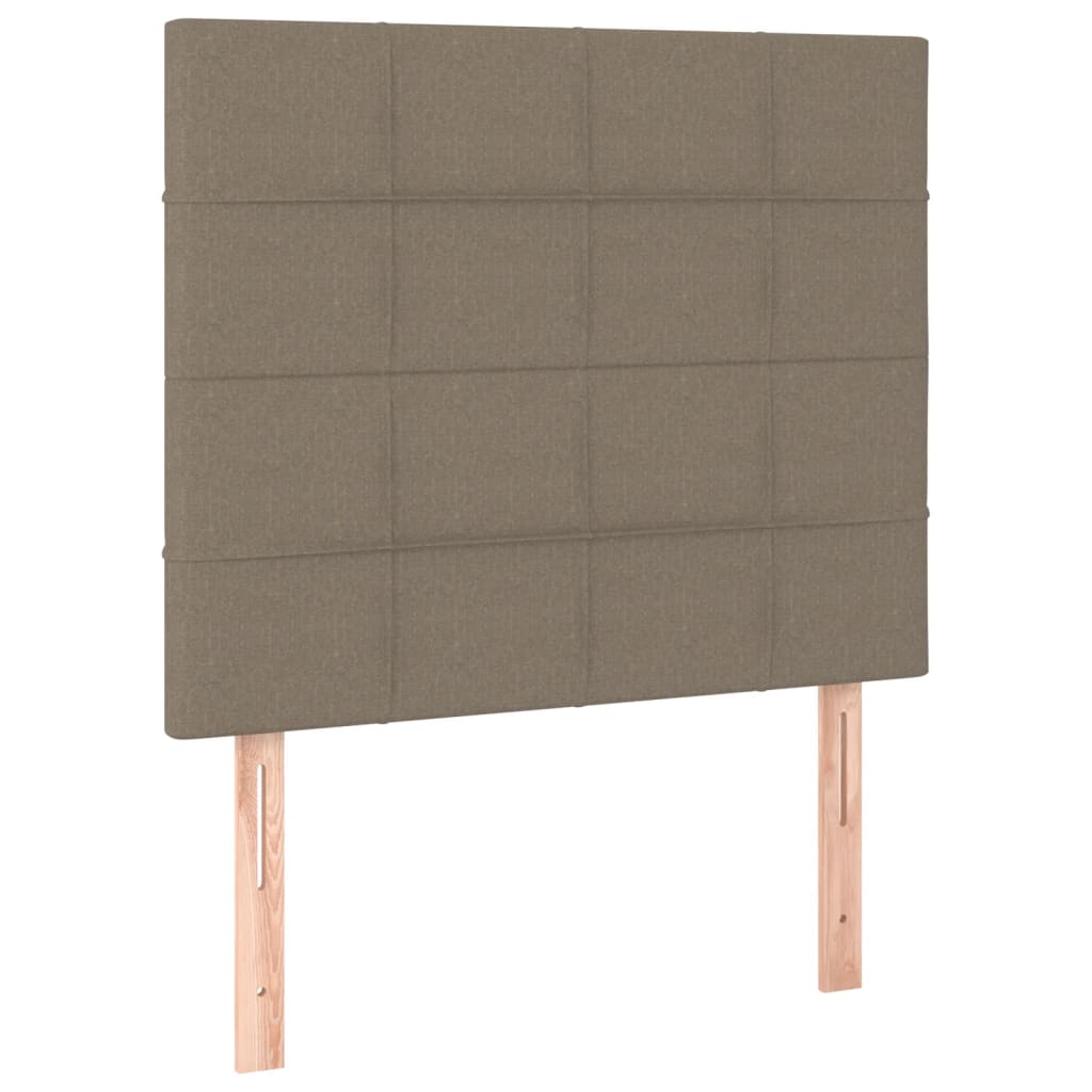 Uzglavlje boje taupe 100x5x118/128 cm tkanina