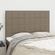 Uzglavlje boje taupe 144x5x118/128 cm tkanina