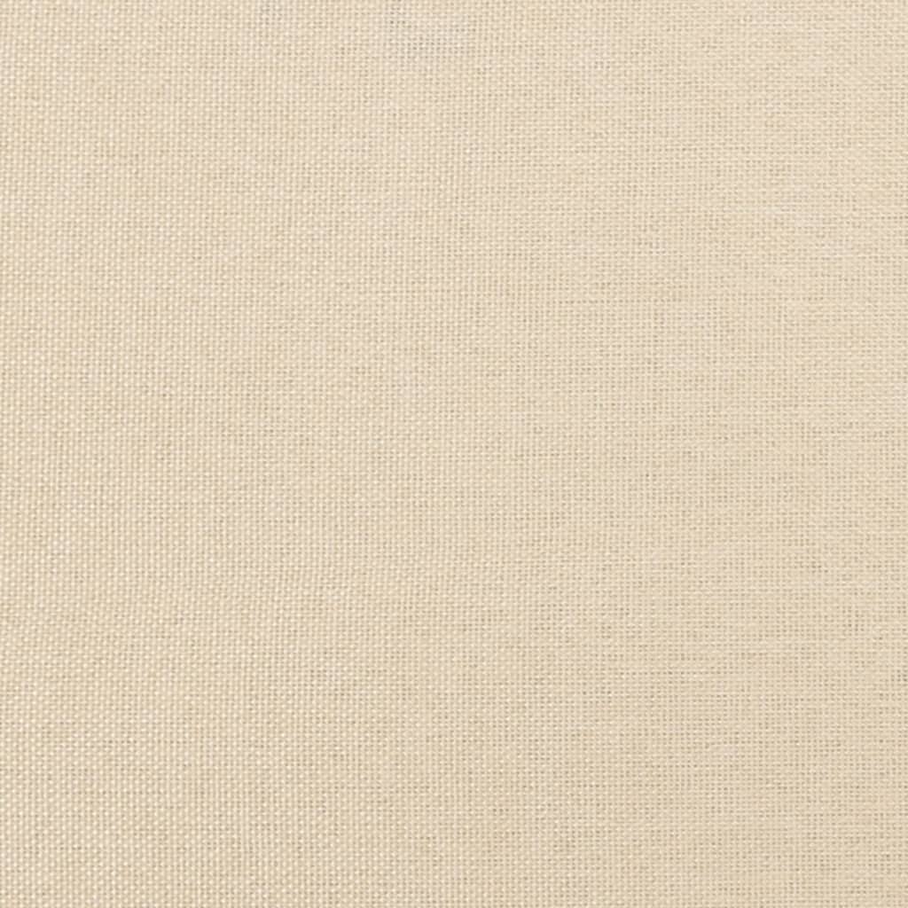 Uzglavlje krem boje 160x5x118/128 cm tkanina