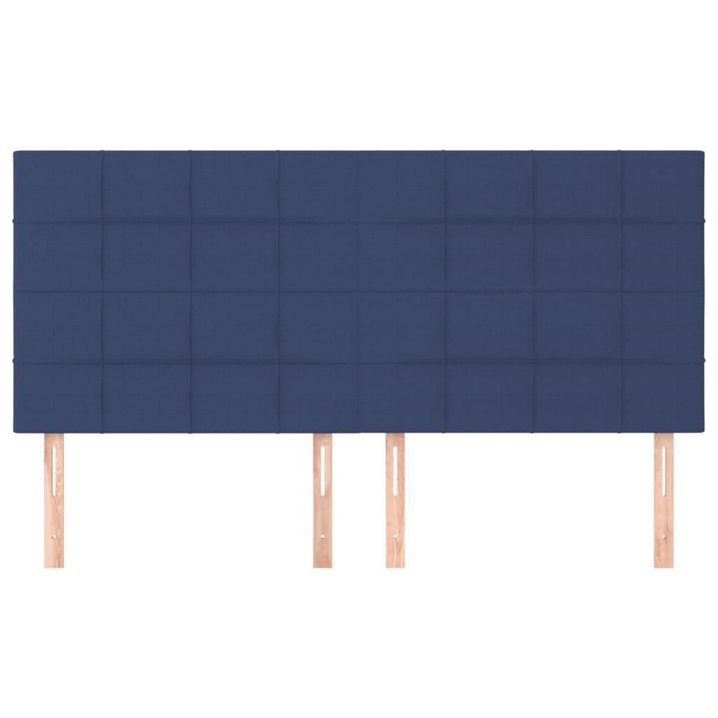 Uzglavlje plavo 160x5x118/128 cm tkanina