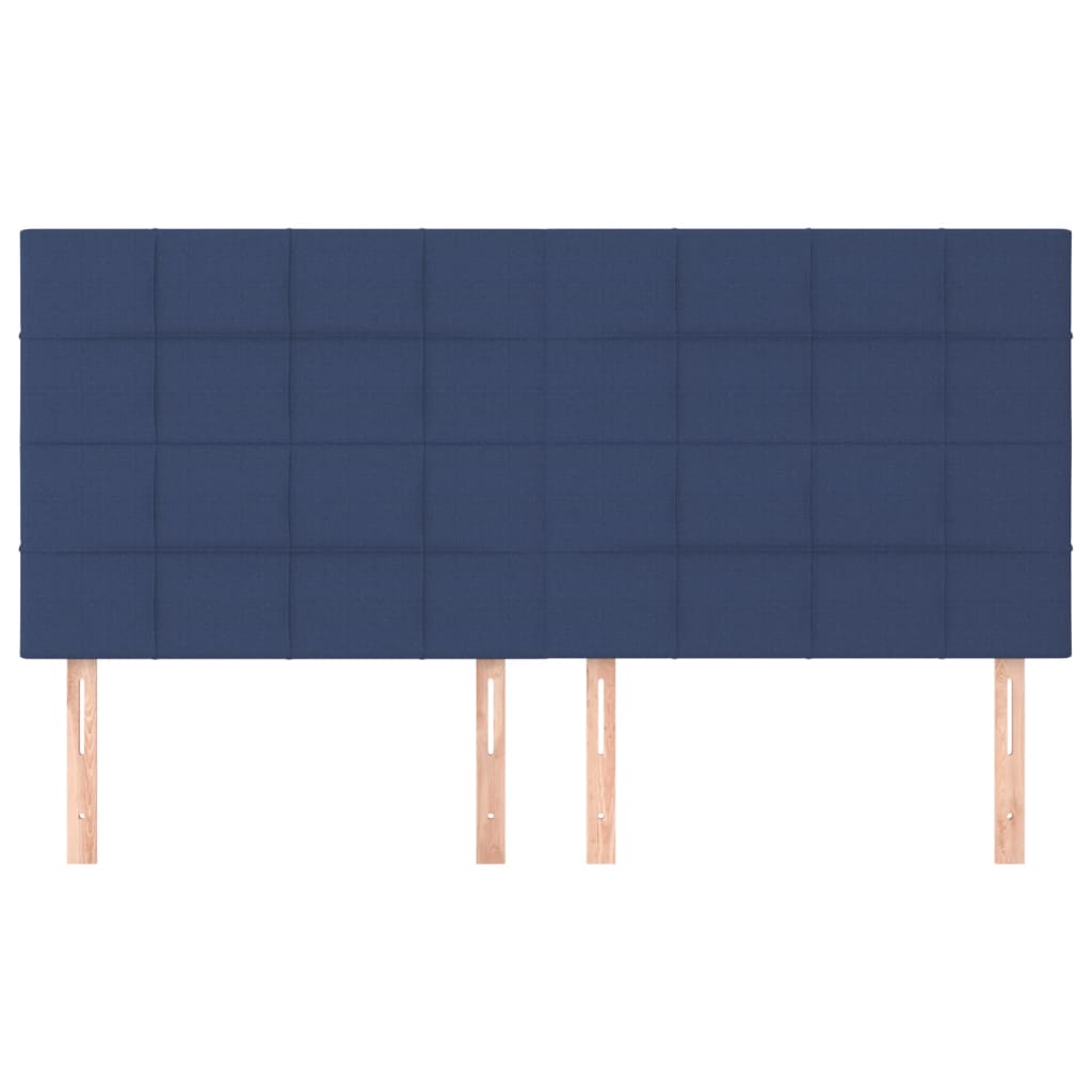 Uzglavlje plavo 180x5x118/128 cm tkanina