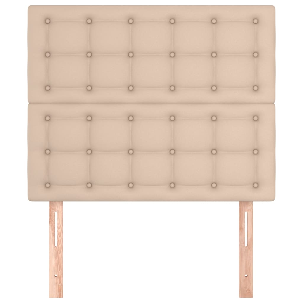 Uzglavlje Cappuccino 90x5x118/128 cm Imitacija kože