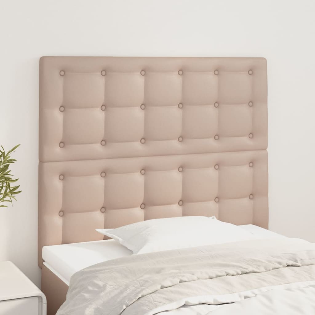 Uzglavlje Cappuccino 90x5x118/128 cm Imitacija kože